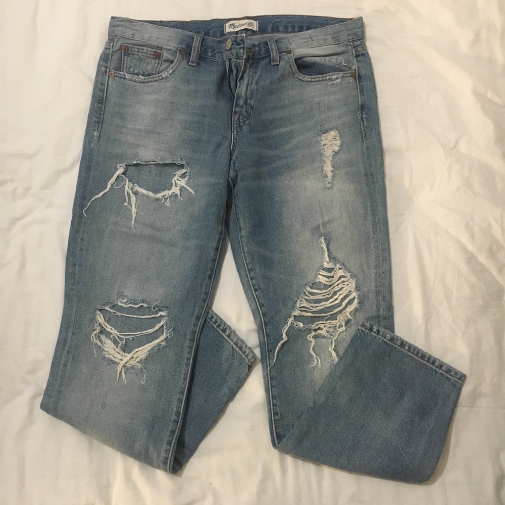 Madewell Destructed Boy Jean